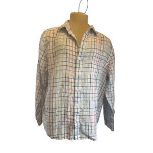 Tommy Bahama Men Button Down Shirt Collared Long Sleeves Geometric Pattern Sz XL